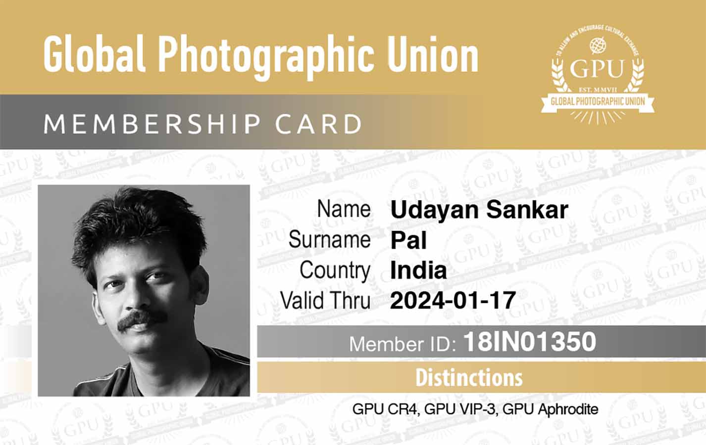 GPU Membership Card