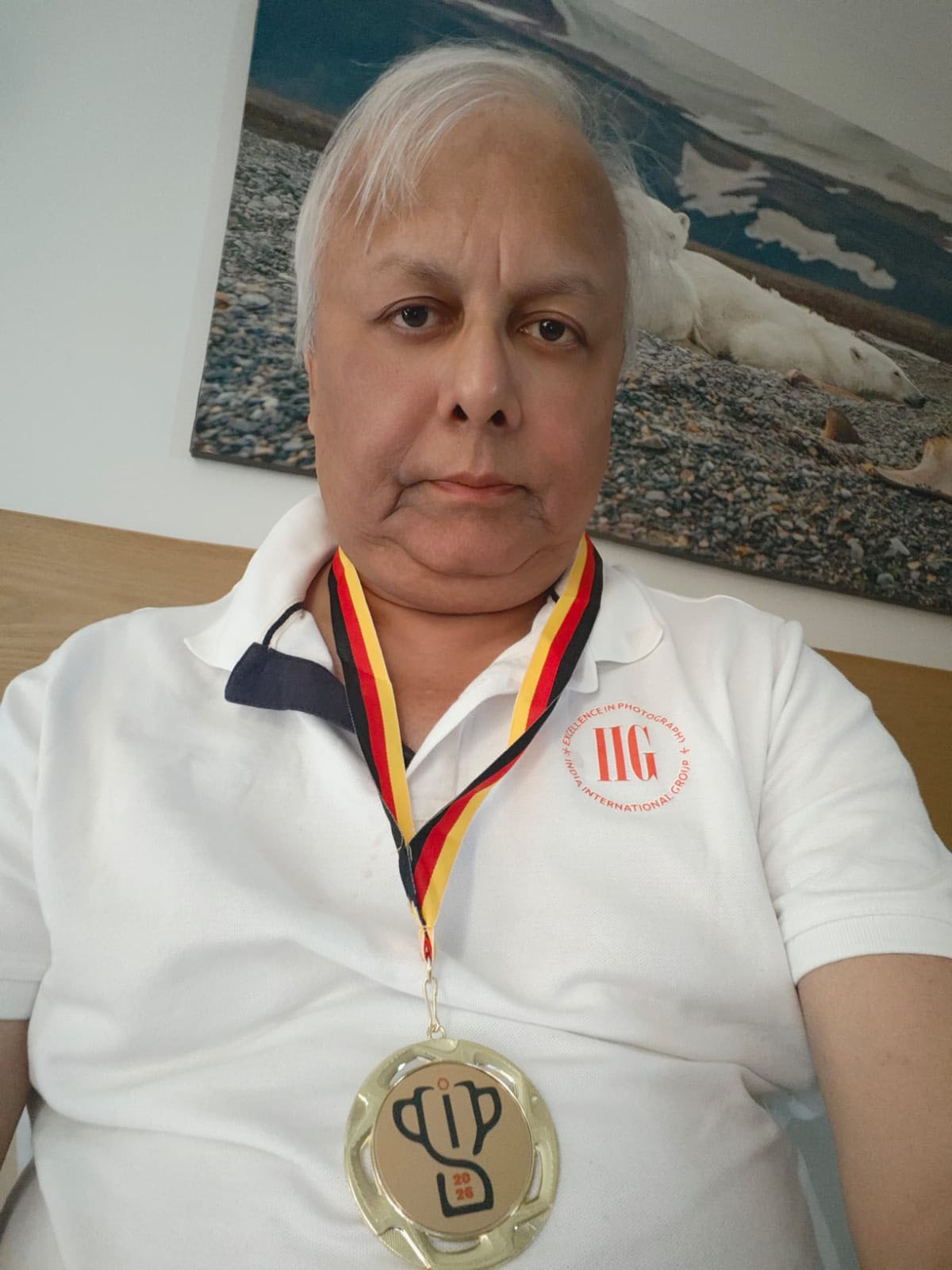 Dr Somdutt Prasad with GIP Medal that IIG won